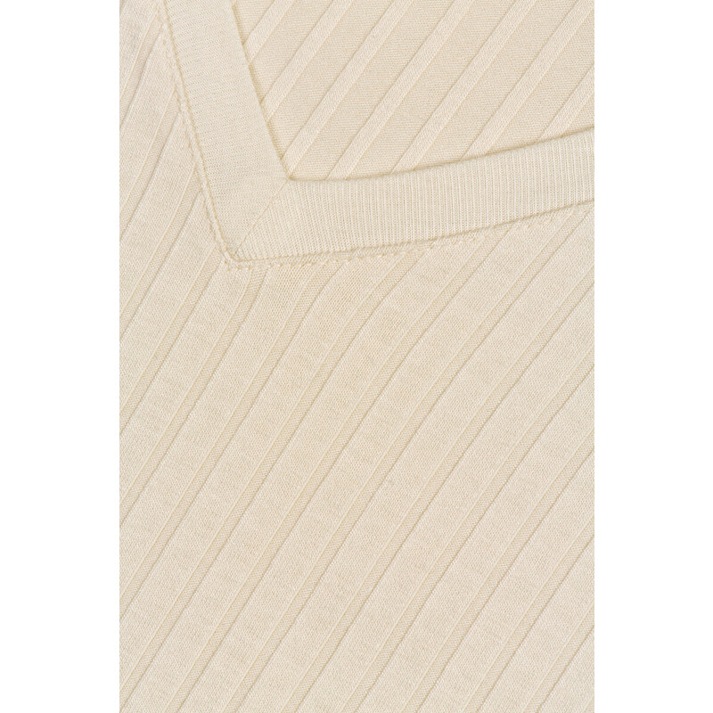 RUHA GANT D1. DETAIL SLIT JERSEY DRESS fehér XS