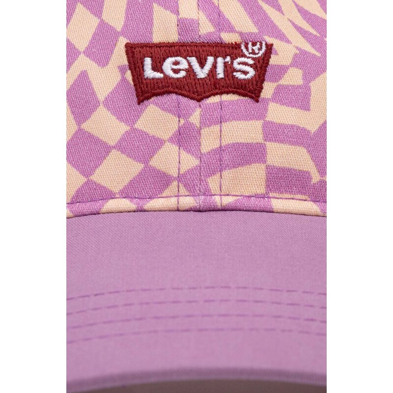 Levi's baseball sapka lila, mintás