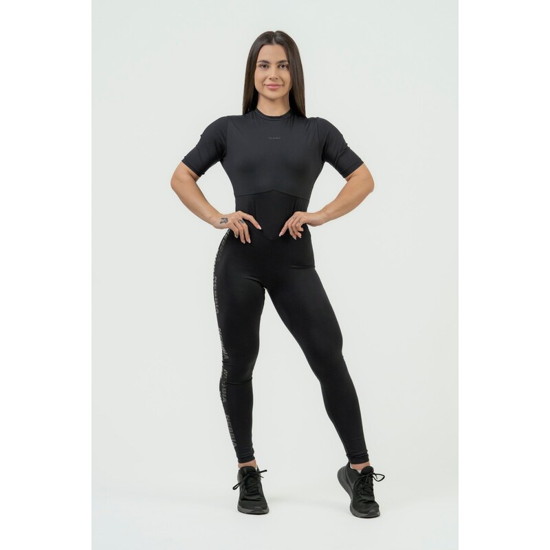 NEBBIA Women's Workout Jumpsuit INTENSE Focus BLACK