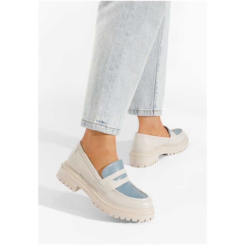 Zapatos Rylee v3 bézs női telitalpú mokaszin