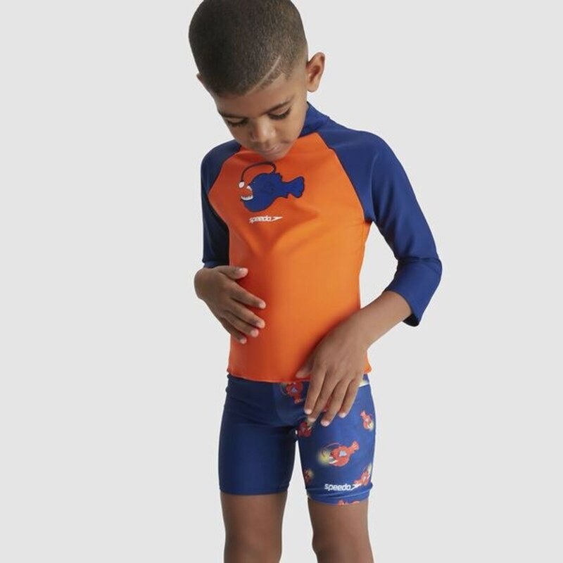 Speedo Fürdőruha, úszódressz, úszónadrág Long Sleeve Printed Rash Top (UK) bébi