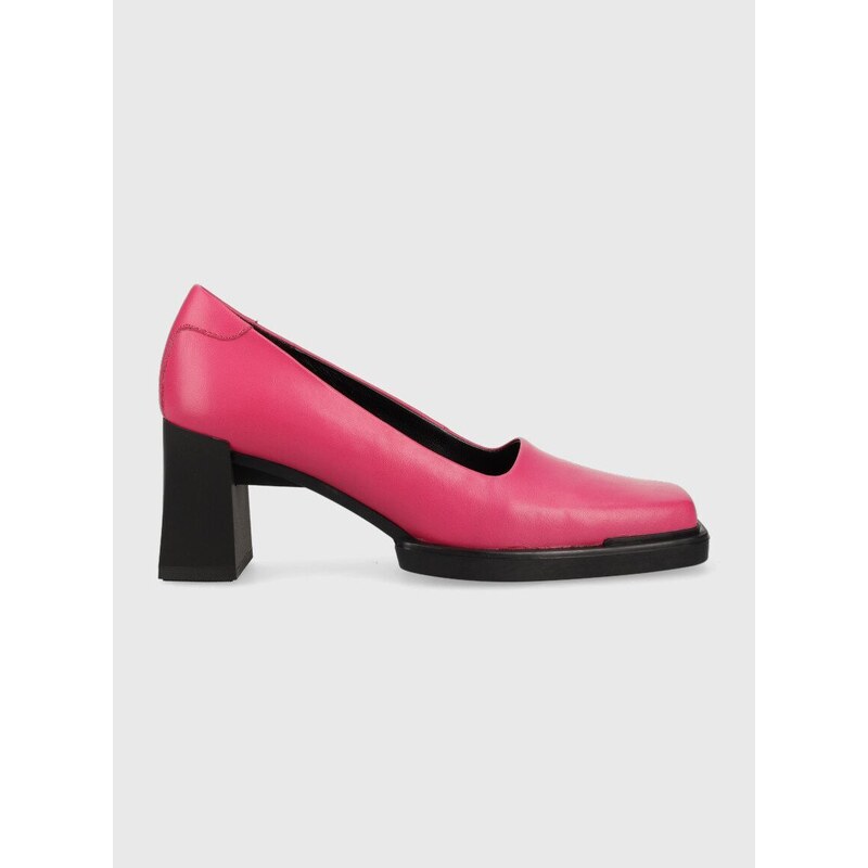 Vagabond Shoemakers bőr flip-flop EDWINA rózsaszín, magassarkú, 5310.101.46