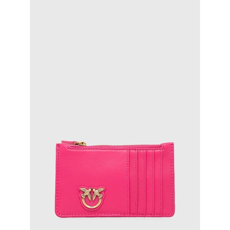 Pinko bőr pénztárca lila, női, 100251.A0GK