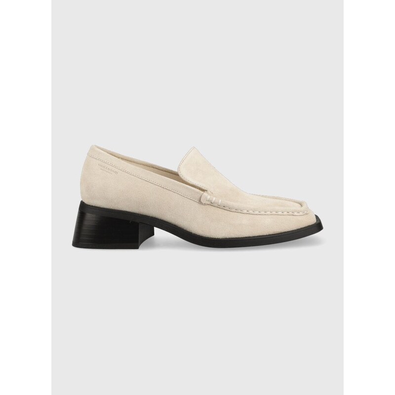 Vagabond Shoemakers magassarkú cipő velúrból BLANCA bézs, női, magassarkú, 5417.640.02