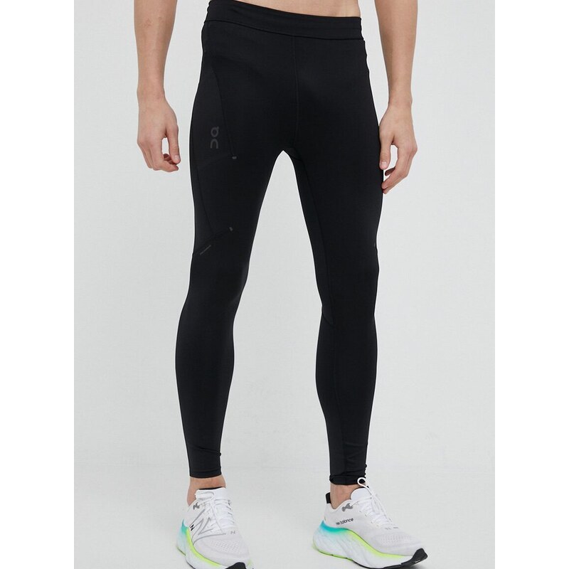 On-running legging futáshoz Performance fekete, sima