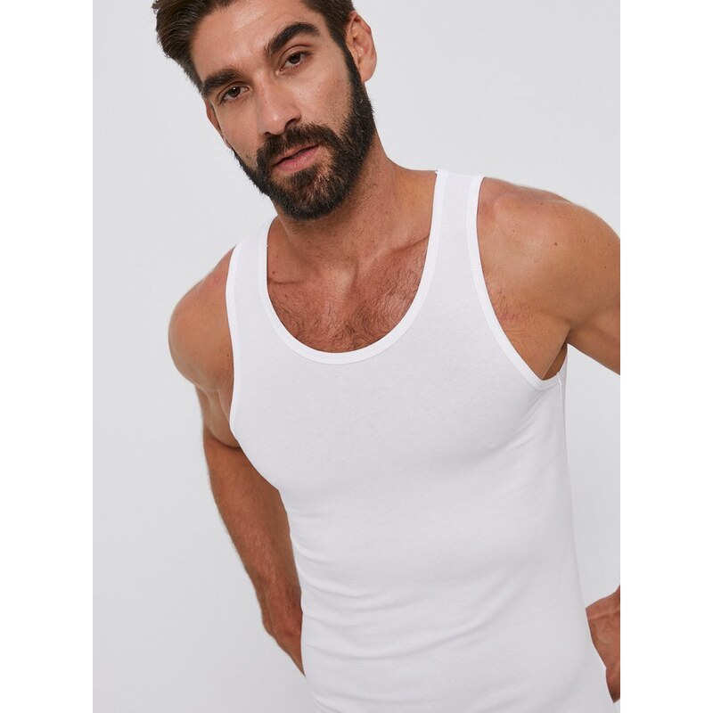 United Colors of Benetton t-shirt fehér, férfi