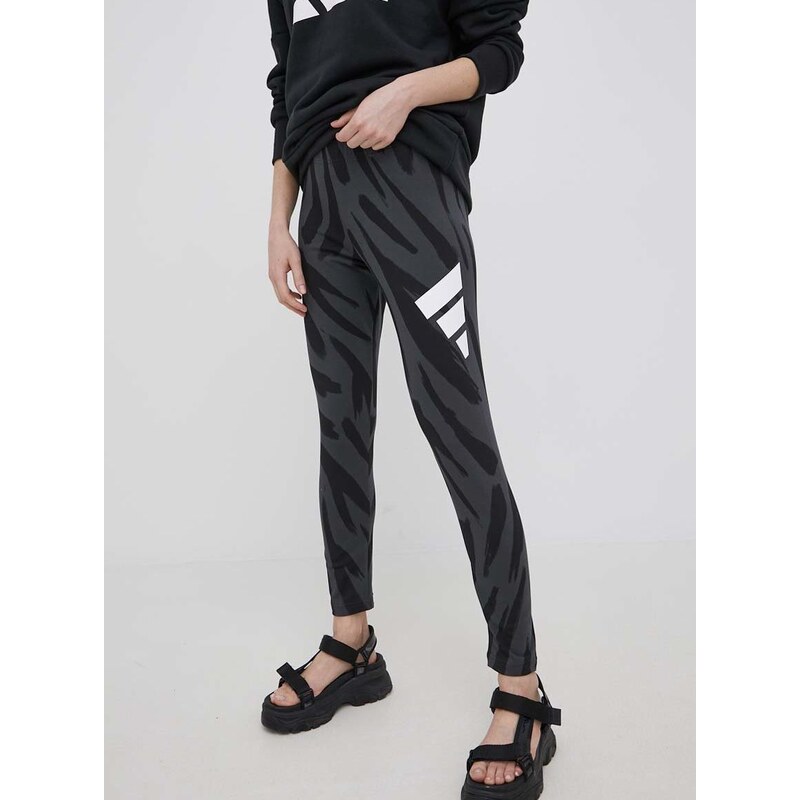 adidas Performance legging H67085 fekete, női, mintás