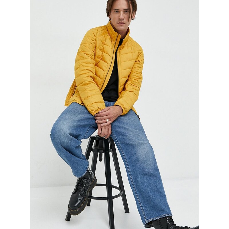 s.Oliver rövid kabát férfi, sárga, átmeneti