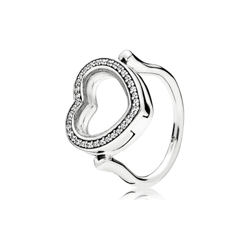 Pandora ezüst szív gyűrű
