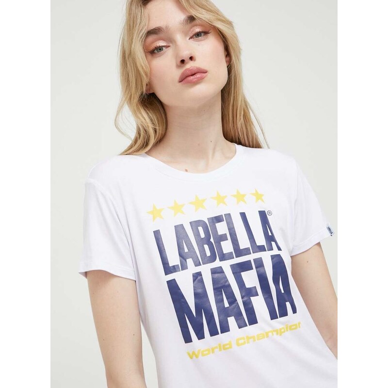 LaBellaMafia t-shirt női, fehér