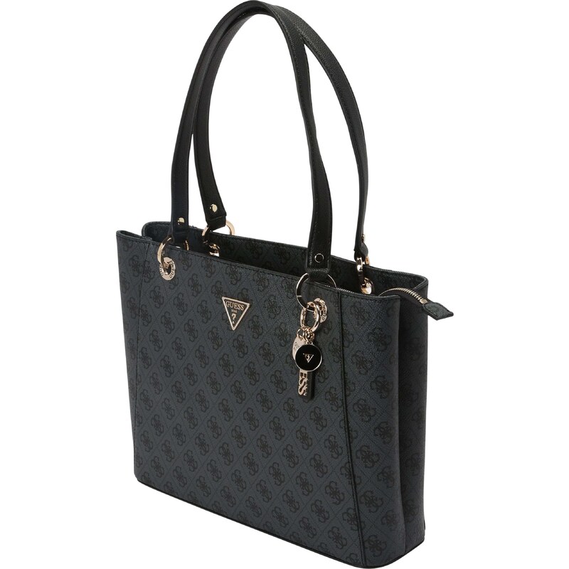 GUESS Shopper táska 'Noelle' antracit / fekete