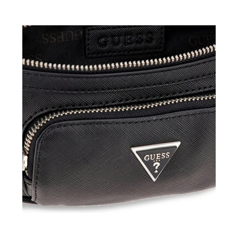 GUESS Pochette Certosa Saffiano Con Tracolla - Ecopelle Blu - Modello PMECSAP3145