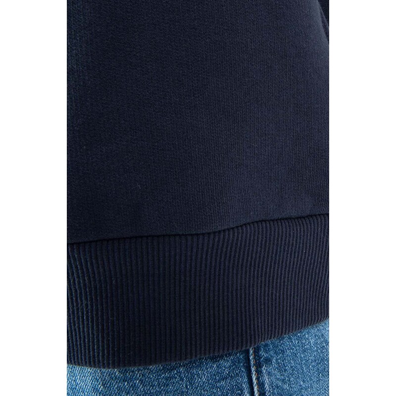 Fjallraven pamut melegítőfelső Logo Sweater M F84142 2-999 sötétkék, férfi, nyomott mintás, F84144