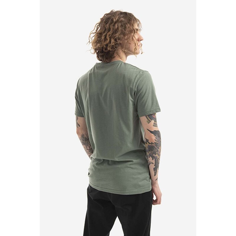 Fjallraven t-shirt zöld, nyomott mintás