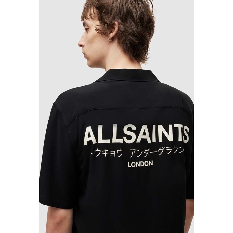 AllSaints ing férfi, fekete, regular