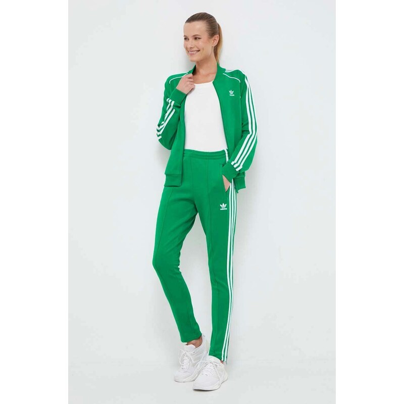 adidas Originals felső zöld, női, nyomott mintás, IK4030