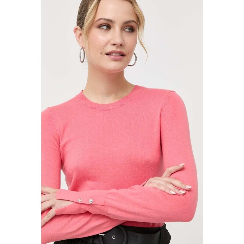 Guess pulóver ELINOR könnyű, női, rózsaszín, W2YR30 Z2V62