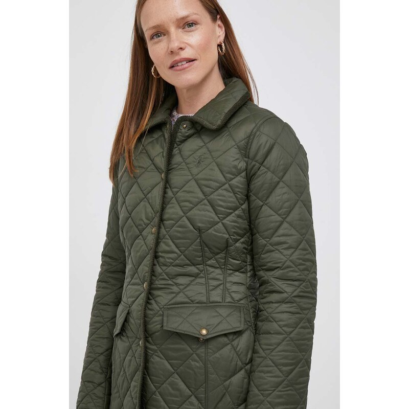 Polo Ralph Lauren rövid kabát női, zöld, átmeneti