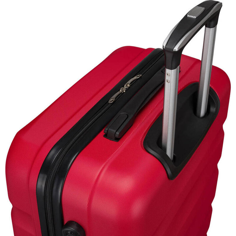Peterson piros utazóbőrönd, mérete S PTN 5806-W-S