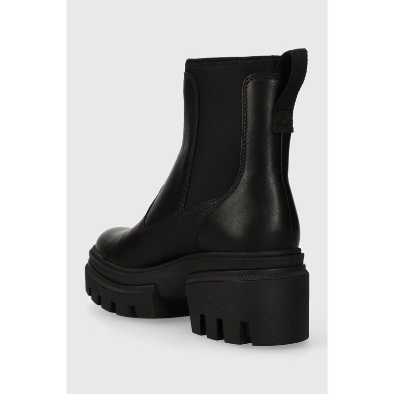 Timberland bokacsizma Everleigh Boot Chelsea fekete, női, platformos, TB0A5YFR0151