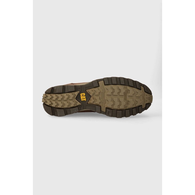 Caterpillar velúr cipő ELUDE WP barna, férfi, P724340