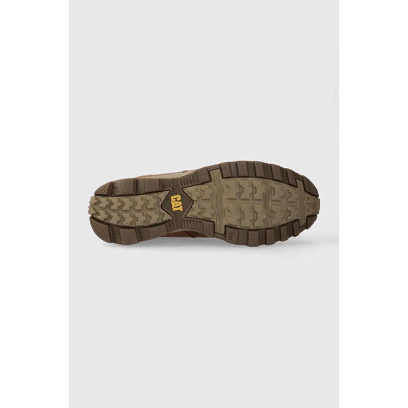 Caterpillar bőr cipő ELUDE WP barna, férfi, P724341