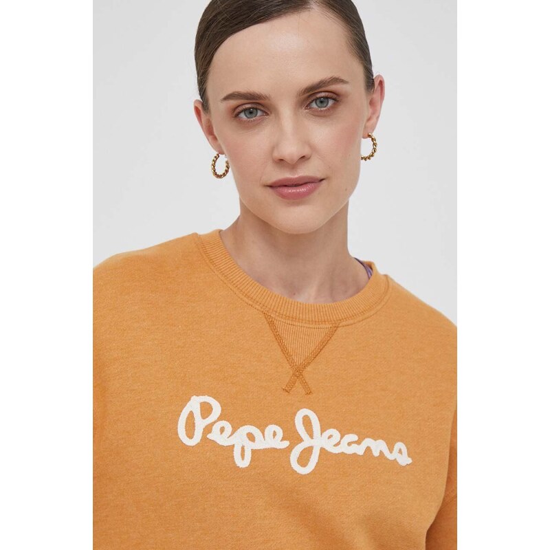Pepe Jeans felső narancssárga, női, nyomott mintás