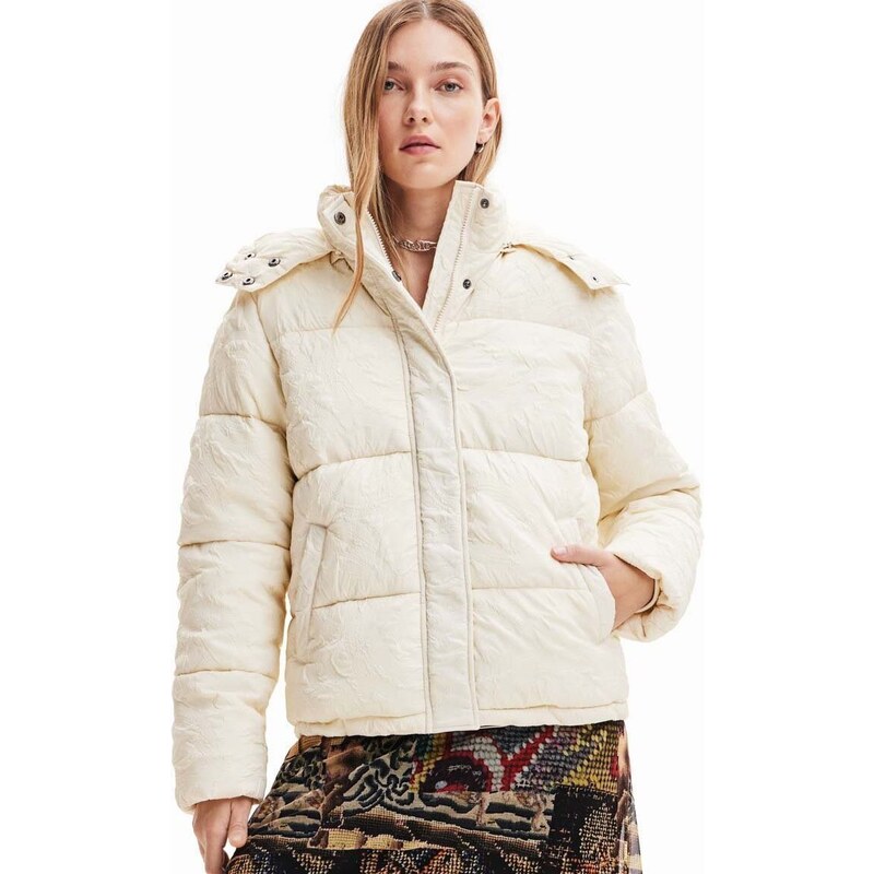 Desigual rövid kabát női, bézs, téli