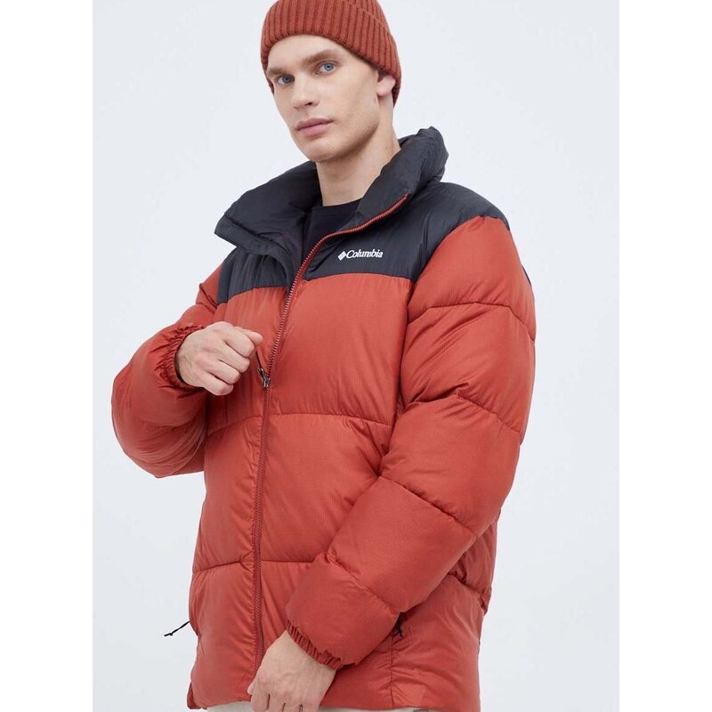Columbia rövid kabát férfi, piros, téli