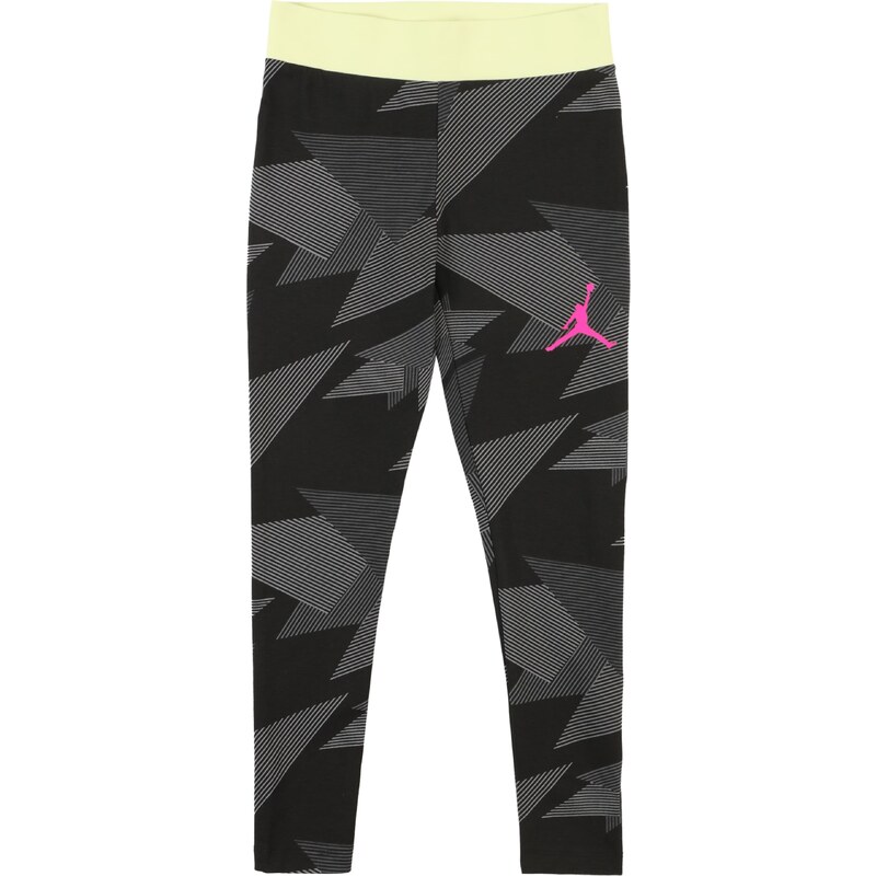 Jordan Leggings világos sárga / szürke / rózsaszín / fekete