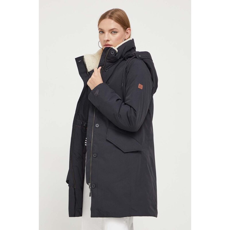 Rip Curl rövid kabát női, fekete, téli