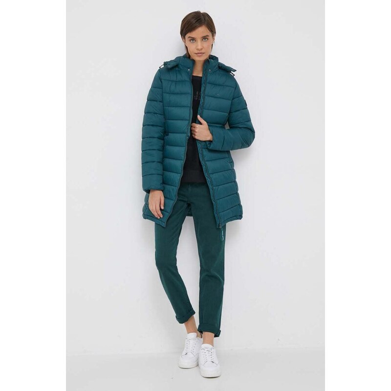 Pepe Jeans rövid kabát női, zöld, téli
