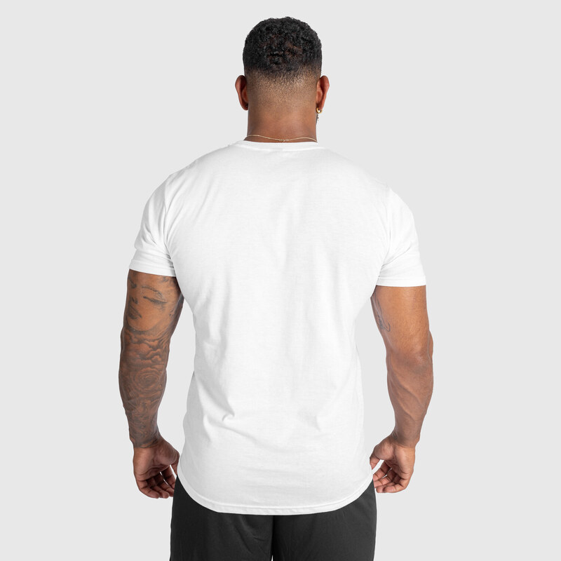 Férfi fitness póló Iron Aesthetics Glam, fehér