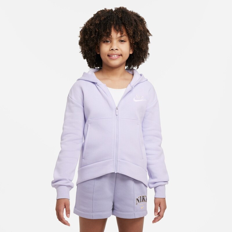 Nike Sportswear Club Fleece Older Kids' (Girls') Oversized Full-Zip Hoodie