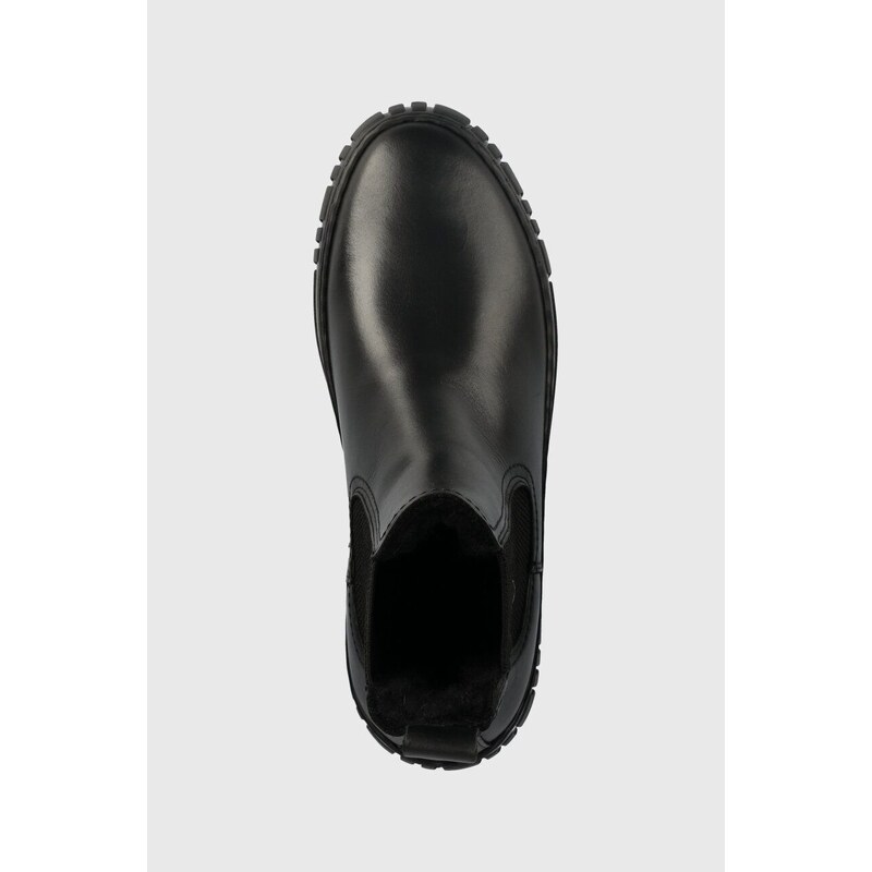 Gant bőr csizma Snowmont fekete, női, téliesített, platformos, 27551372.G00