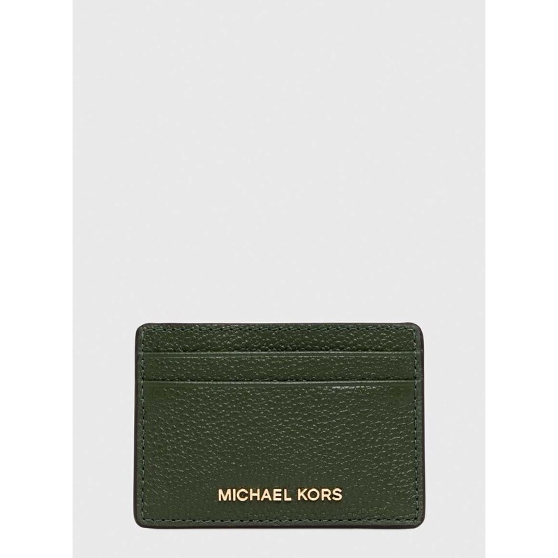 MICHAEL Michael Kors bőr kártya tok zöld