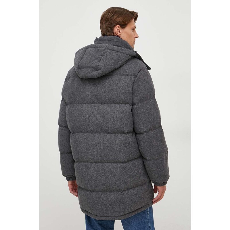 Polo Ralph Lauren gyapjú kabát szürke, téli