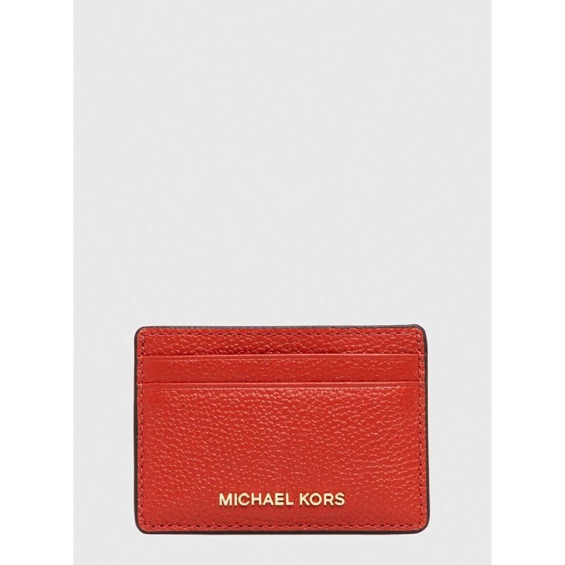 MICHAEL Michael Kors bőr kártya tok bordó