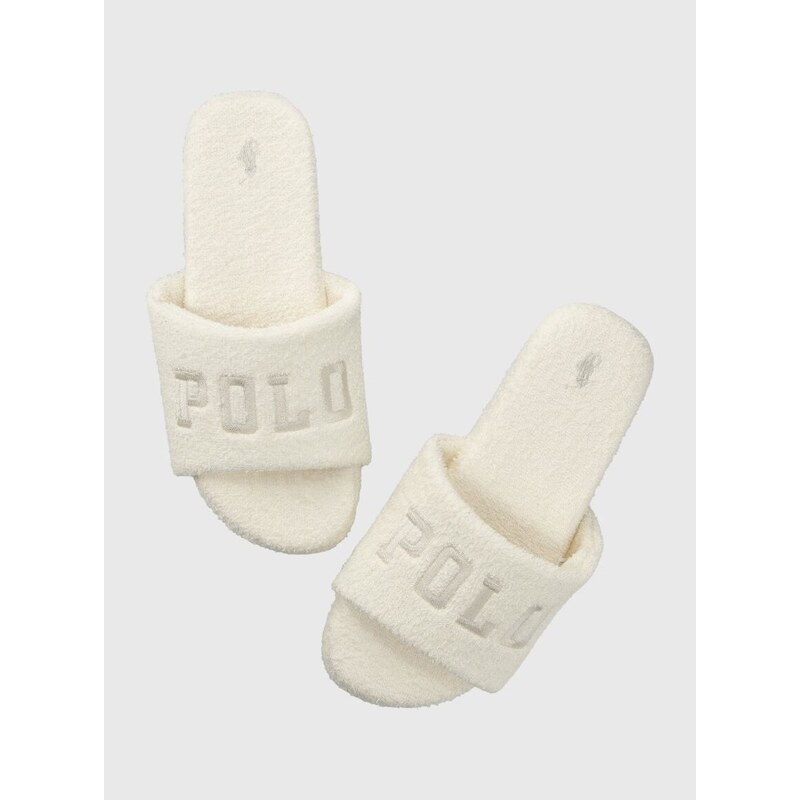 Polo Ralph Lauren papucs Robin Platform bézs, RF104163