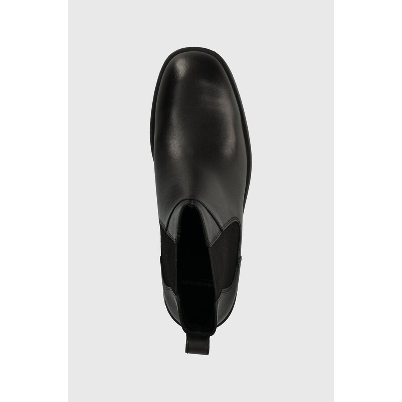 Vagabond Shoemakers bőr bokacsizma SHEILA fekete, női, lapos talpú, 5635.201.20