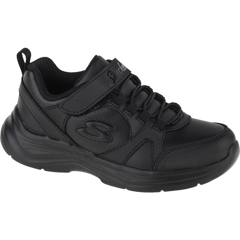 Fekete gyerek tornacipő Skechers Glimmer Kicks - School Struts 81445L-BBK