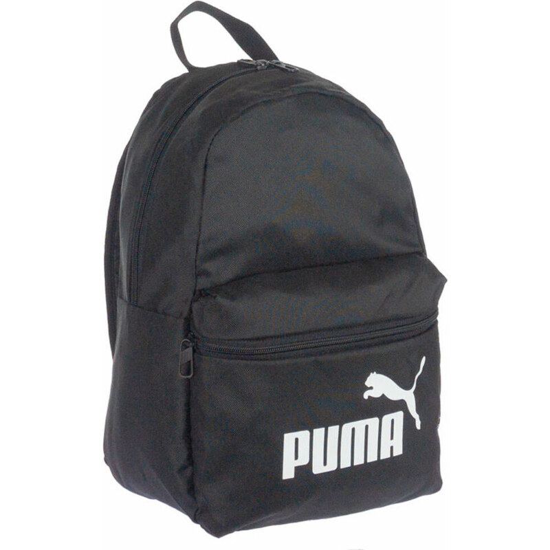 1 + 1 zsebes kisebb fekete vászon hátizsák Puma