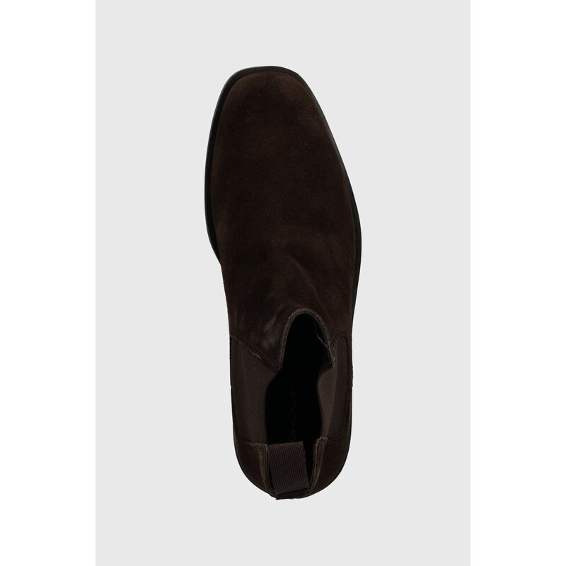 Gant magasszárú cipő velúrból Rizmood barna, férfi, 27653438.G46