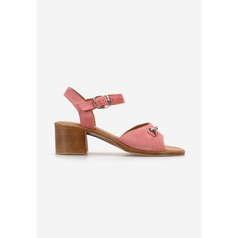 Zapatos Deandra v2 rózsaszín bőr szandál