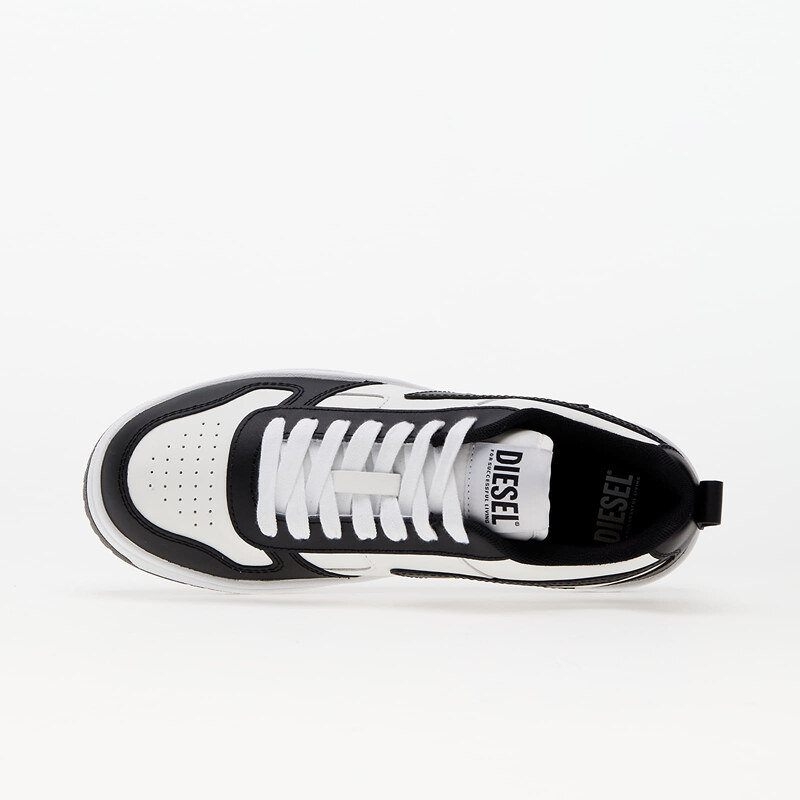 Férfi alacsony szárú sneakerek Diesel S-Ukiyo V2 Low Sneakers Black/ White