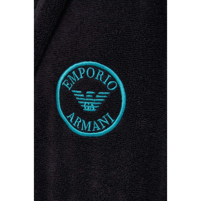 Emporio Armani Underwear hálóköpeny fekete