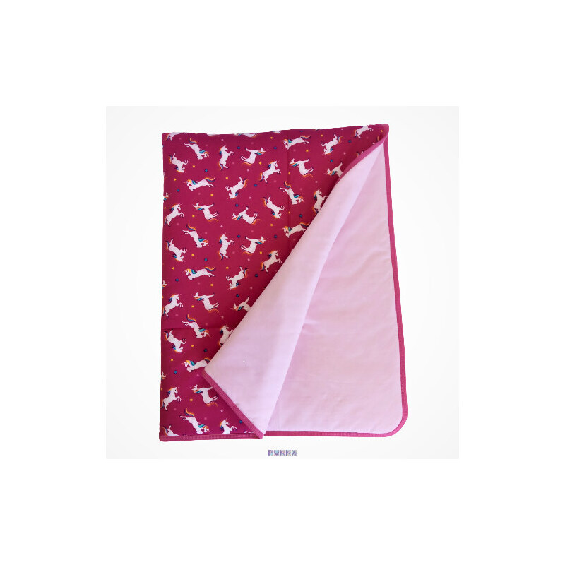 Pukka Takarók Párnák 3 részes, ágynemű szett töltettel + ajándék tornazsák, unikornis pink