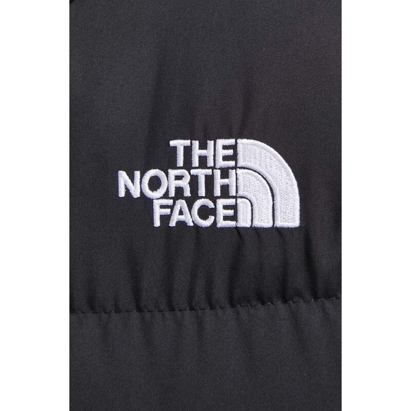 The North Face rövid kabát Saikuru Parka női, fekete, átmeneti, NF0A853PJK31