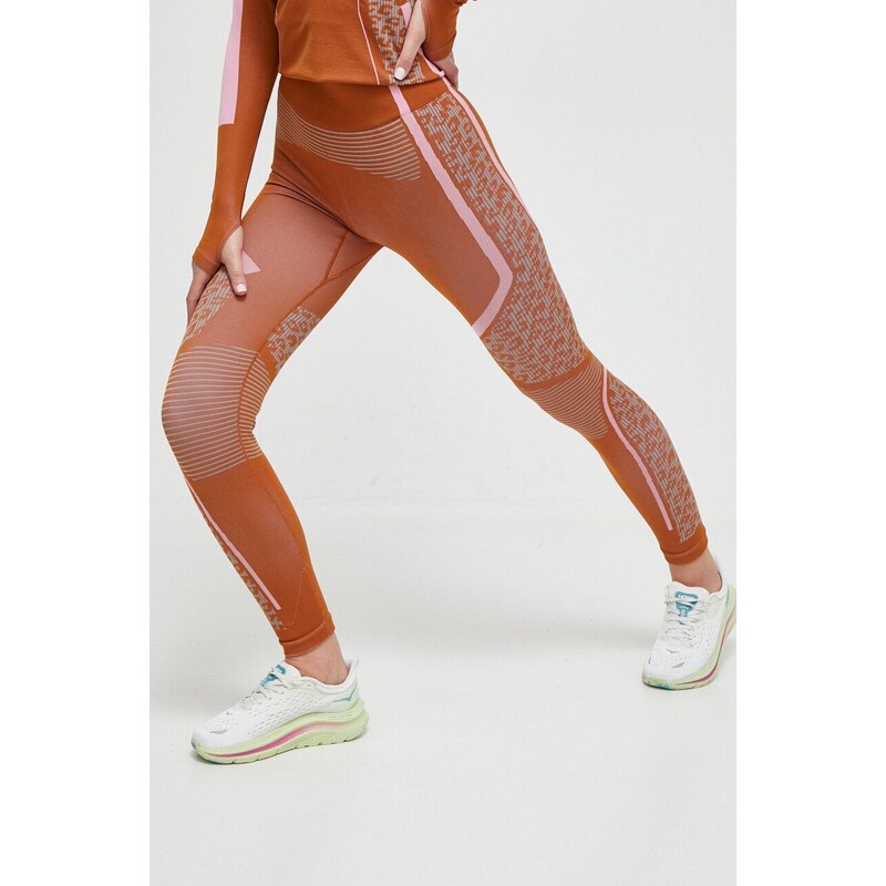 adidas by Stella McCartney edzős legging x TERREX True Nature narancssárga, mintás,
