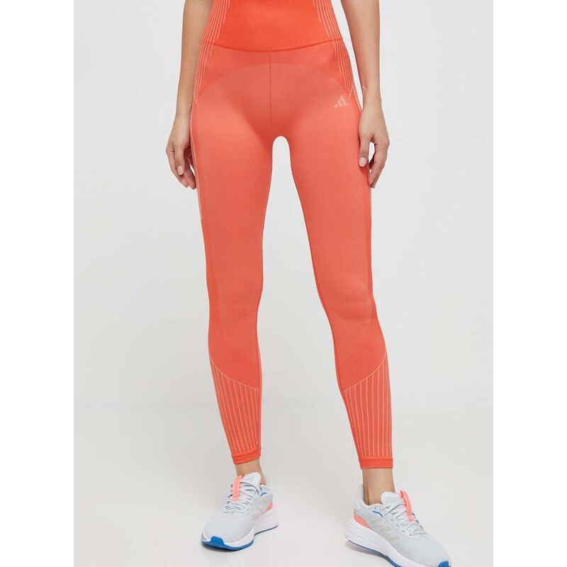 adidas Performance edzős legging narancssárga, mintás